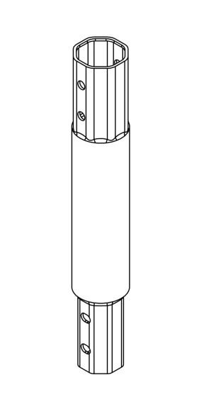 FIRST BASE PRO-Serie V-76 Modulair Verlengdeel 3.6 x 76 x 2000 mm OP = OP - Afbeelding 4